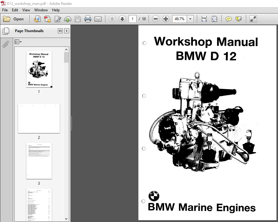 BMW Marine D12 Diesel Engine Shop Manual - PDF DOWNLOAD ~ HeyDownloads