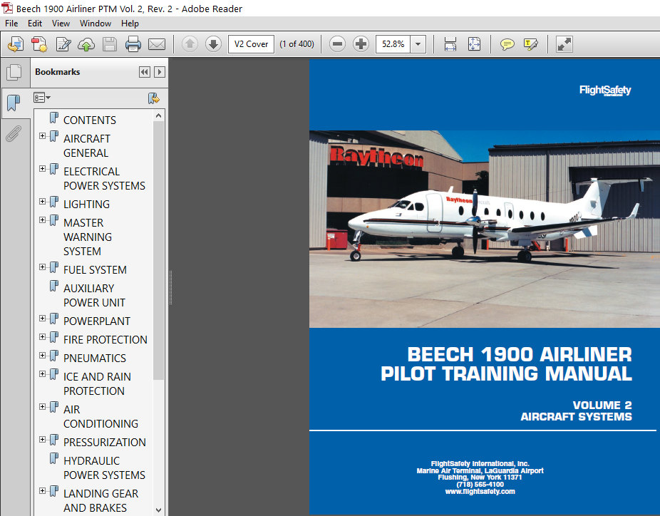 Flight Safety Beech 1900 Series Airliner Pilot 2024 Training Manual