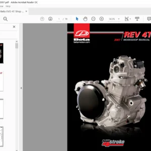 2007 Beta EVO 4T Service Repair Manual - PDF Download