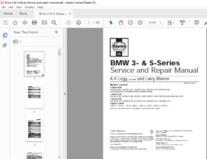 Bmw 325i Convertible 1988 To 1992  Service Repair Manual  - PDF Download