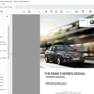 Bmw 3 Series Sedan 2015 Owners Manual - PDF Download