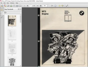 Bmw M73 Engine Digital Workshop Repair Manual