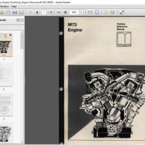 Bmw M73 Engine Digital Workshop Repair Manual