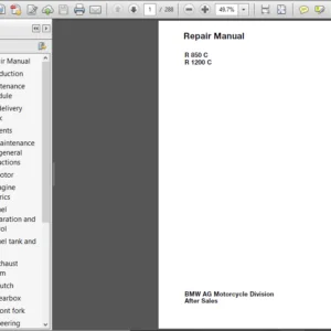 Bmw R1200 R1200c R 1200 C 1997 - 2004 Service Repair Manual - PDF DOWNLOAD