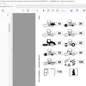 Bomag BW 212 D Single drum vibratory rollers Service Parts Catalogue Manual - PDF Download