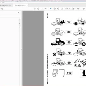 Bomag BW172 D 2 Single drum vibratory rollers Service Parts Catalogue Manual Instant - PDF DOWNLOAD