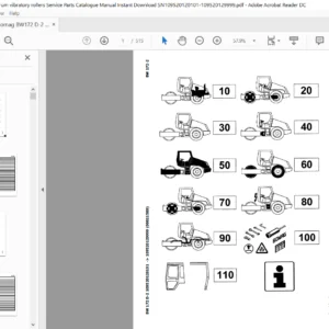 Bomag BW172 D-2 Single drum vibratory rollers Service Parts Catalogue Manual - PDF Download