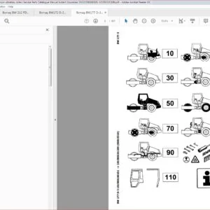 Bomag BW177 D-3 Single drum vibratory rollers Service Parts Catalogue Manual Instant - PDF DOWNLOAD