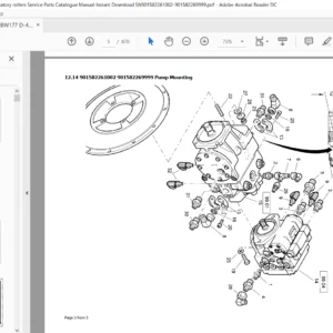 Bomag BW177 D 40 Single drum vibratory rollers Service Parts Catalogue Manual - PDF Download