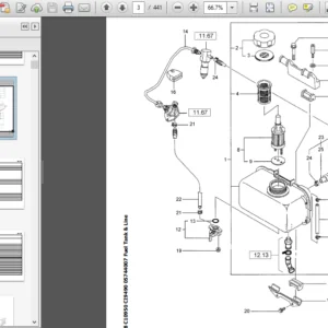 Bomag BW75H Walk-behind double drum vibrat roller Service Parts Catalogue Manual Instant  - PDF DOWNLOAD