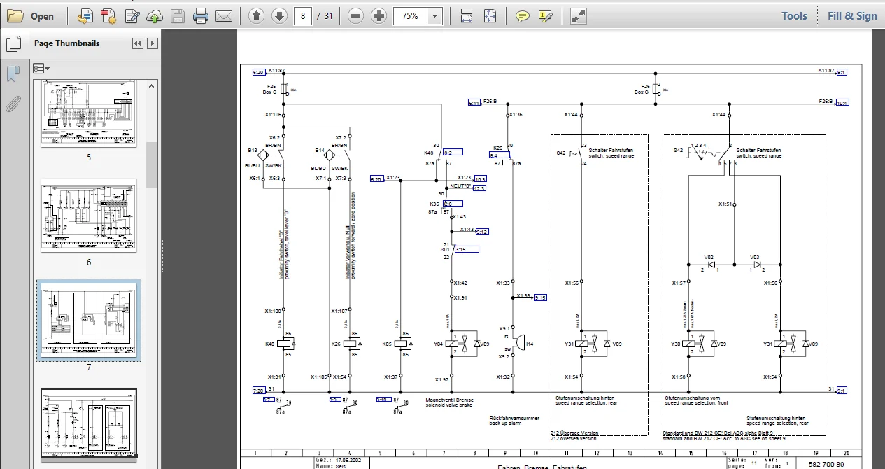 Bomag Bw 213-3 Single Drum Vibratory Roller Hydraulic Schematics And Circuit Diagrams Manual - PDF DOWNLOAD - Image 4