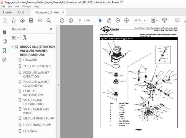 Briggs And Stratton Pressure Washer Repair Manual  PDF DOWNLOAD ~ HeyDownloads  Manual Downloads