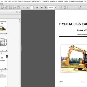 CASE 788 788C 788C PLUS 788P 788P PLUS 988 988P 988P PLUS CRAWLER & WHEELED EXCAVATOR SERVICE MANUAL - PDF DOWNLOAD