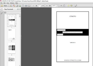 CFMOTO CF150T CF125T E Jewel Urban 150 Scooter Shop Manual 2003 - 2009 - PDF DOWNLOAD