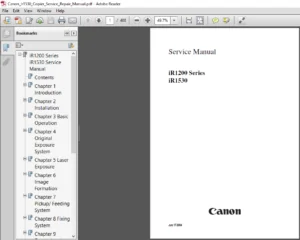Canon Ir1530 Copier Service Repair Manual - PDF DOWNLOAD