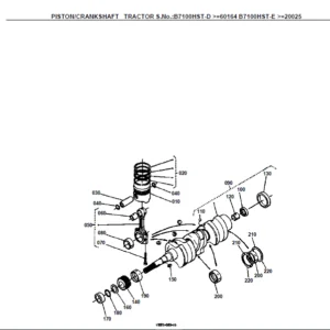 Kubota B7100 HST-D B7100 HST-E  Tractor Illustrated Master Parts List Manual - PDF Download