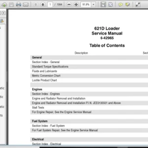 Case 621D Wheel Loader Service Repair Manual -  PDF