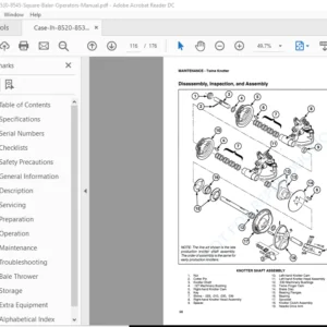 Case Ih 8520 8530 8545 Square Baler Operators Manual - PDF Download