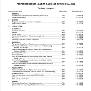 Case 750-760-860-960 Service Repair Manual - PDF Download