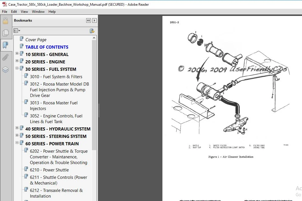 Case 580c 580ck Loader Backhoe Service Repair Manual PDF Download - Image 3