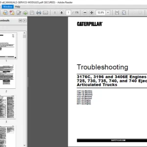 Cat 3406E & 3465 Engine Service Repair Manual Caterpillar - PDF Download