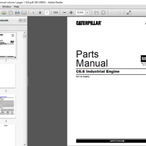 Cat C6.6 Industrial Engine Parts Manual - PDF DOWNLOAD