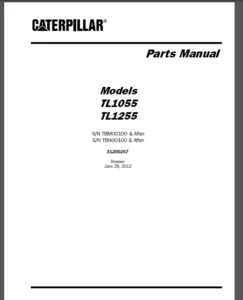 Caterpillar Cat Tl1055 Tl1255 Telehandler Parts Manual Download