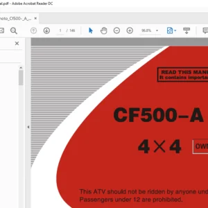 CFmoto Cf500 -A Owners Manual - PDF DOWNLOAD
