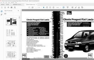 1994-2001 Citroen Evasion Service Repair Manual German Language - PDF Download