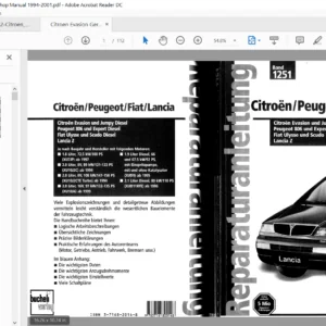 1994-2001 Citroen Evasion Service Repair Manual German Language - PDF Download