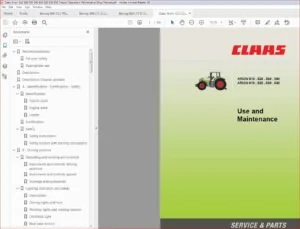 Claas Arion 510 520 530 540 610 620 630 640 Tractor Operation Maintenance Shop Manual - PDF DOWNLOAD