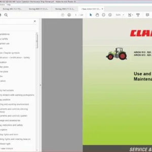 Claas Arion 510 520 530 540 610 620 630 640 Tractor Operation Maintenance Shop Manual - PDF DOWNLOAD