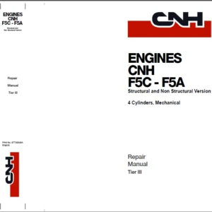 Cnh Engines F5c Tier 3 F5a Tier 3 Service Manual - PDF Download