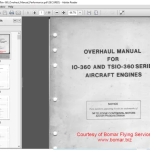 Continental Io 360 Tsio 360 Overhaul Manual PDF DOWNLOAD