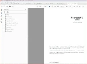 Daewoo Solar S220 5 S220 V 220LC V Excavator Shop Manual - PDF DOWNLOAD