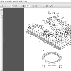 Daewoo Doosan Dx480lca Dx500lca Crawler Excavator Service Parts Catalogue Manual