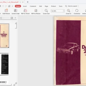 Datsun 200sx 1981 All Service Repair Manual - PDF DOWNLOAD