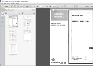 Datsun 260z Service Repair Manual 1974 Onward - PDF DOWNLOAD
