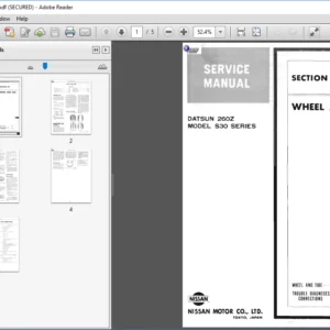 Datsun 260z Service Repair Manual 1974 Onward - PDF DOWNLOAD