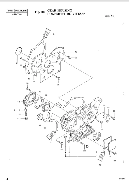 Doosan Crawler Excavator Dx35z Sn 5001 And Up Service Manual - PDF DOWNLOAD - Image 3