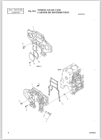 Doosan Daewoo Dx160lc Excavator Workshop Parts Manual - PDF DOWNLOAD - Image 3