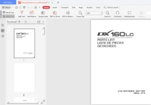 Doosan Daewoo Dx160lc Excavator Workshop Parts Manual - PDF DOWNLOAD