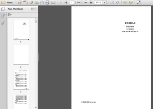 Doosan Daewoo Dx340lc Hydraulic Excavator Service Manual - PDF Download