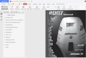 2007 Johnson Evinrude 2.5 HP 4-Stroke Outboards Service Repair Workshop Manual - PDF Download