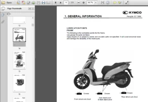 Kymco People Gt 300i Gti 300 I Scooter Service Repair Workshop Manual - PDF Download
