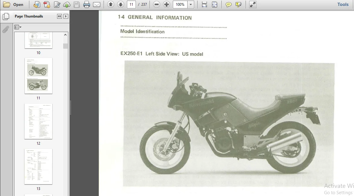 Kawasaki El250 El 250 Eliminator 250hs Service Repair Workshop Manual - PDF Download - Image 3