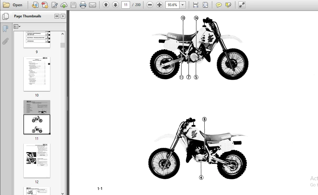 1991 Yamaha Yz80 Yz 80 Service Repair Workshop Manual - PDF Download - Image 3