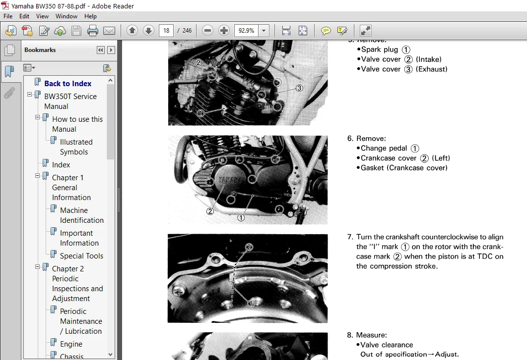Download Yamaha Big Wheel 350 Bw350 Bw 350 87 88 Service Repair Workshop Manual - Image 4