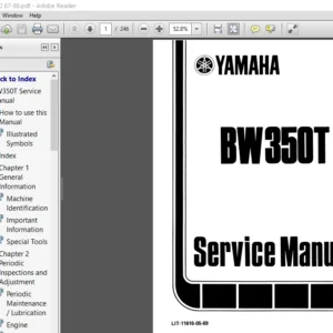 Download Yamaha Big Wheel 350 Bw350 Bw 350 87 88 Service Repair Workshop Manual