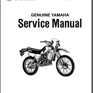 Yamaha Dt50 Enduro 50 Dt 50 88-90 Service Repair Workshop Manual - PDF DOWNLOAD